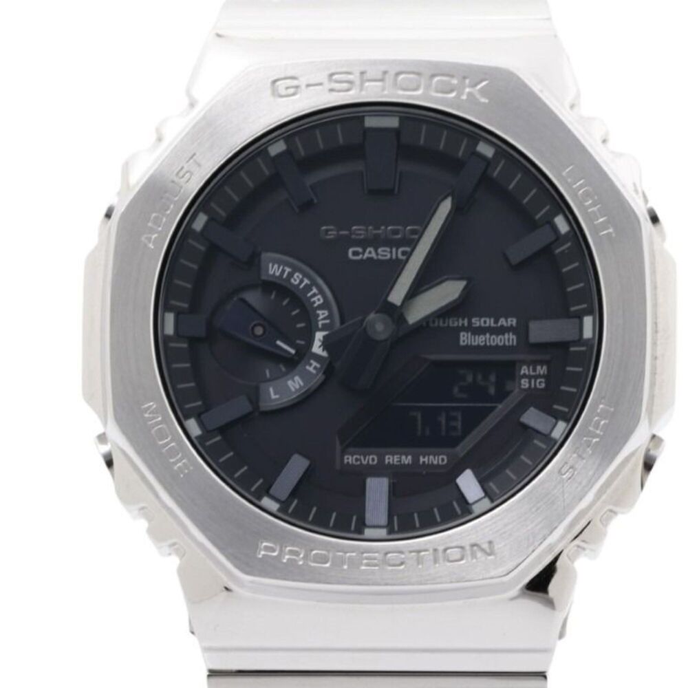 CASIO G-SHOCK FULL METAL 2100 Series GM-B2100SD-1AJF Black Silver Stainless S...
